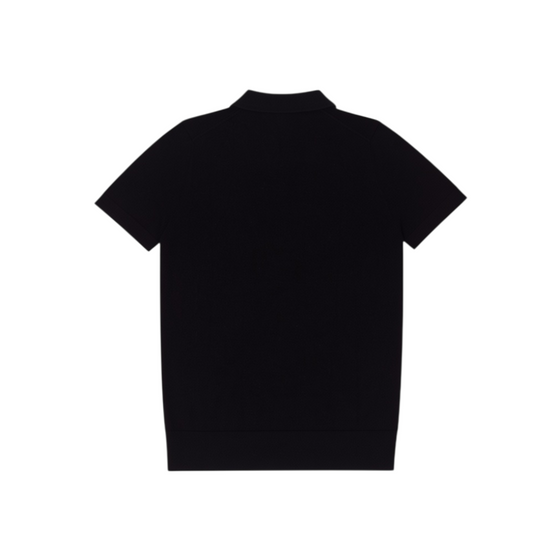 Men Knitted Polo Shirt - Black [價格已含稅]