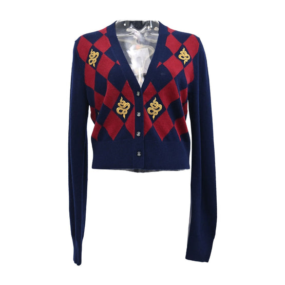 Women Knitted Cardigan - Navy Multi [價格已含稅]