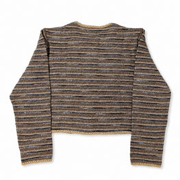 Women Knitted Jacket - Beige Multi [價格已含稅]
