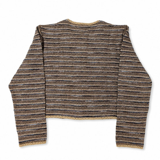 Women Knitted Jacket - Beige Multi [價格已含稅]