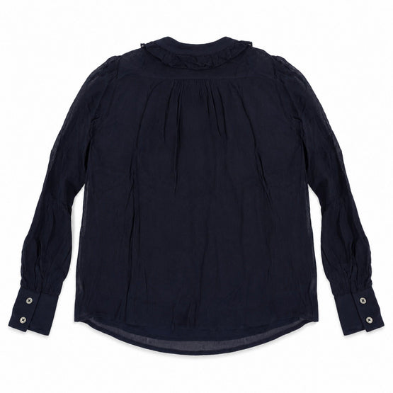 Women Woven Shirt - Navy [價格已含稅]