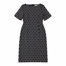 Women Knitted Dress - Navy Rope Jacquard [價格已含稅]