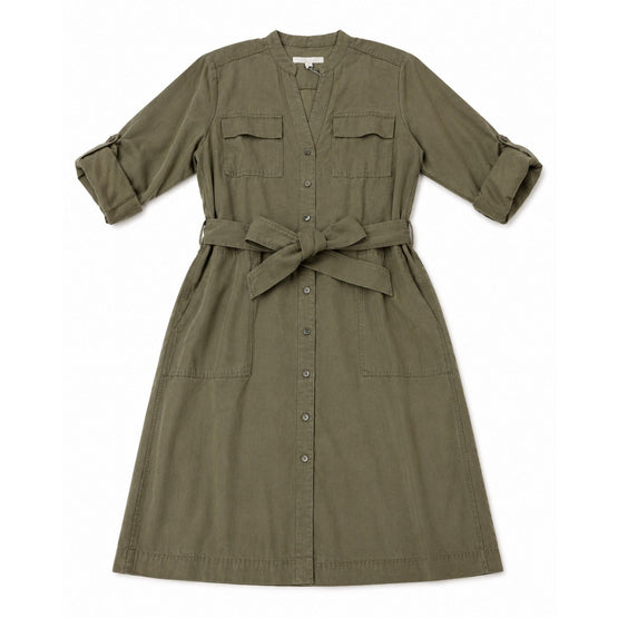 Women Woven Dress - Olive Green [價格已含稅]