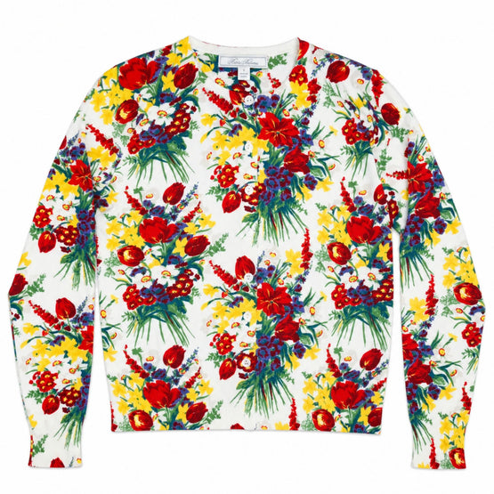 Women Knitted Cardigan - Red-multi [價格已含稅]