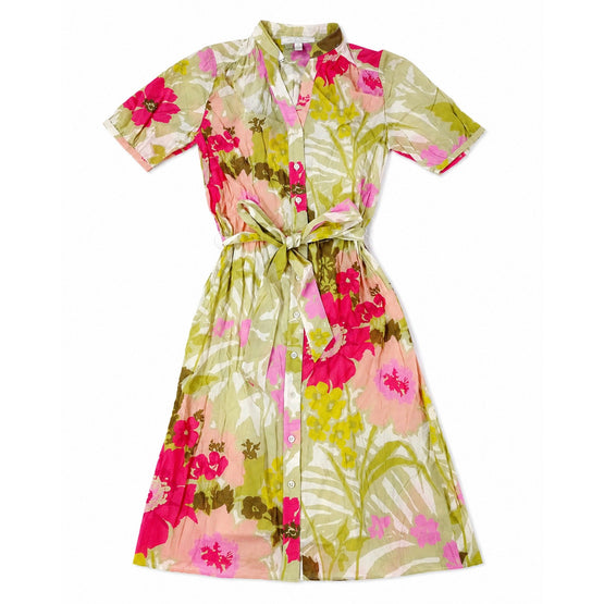 Women Woven Dress - Pink/Green [價格已含稅]