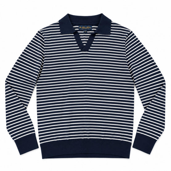 Men Knitted Polo Shirt - Navy Multi [價格已含稅]