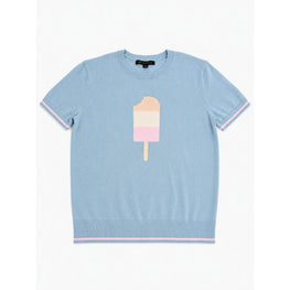 Women Knitted Pullover - Open Blue [價格已含稅]