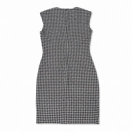 Women Knitted Dress - Navy Gingham [價格已含稅]