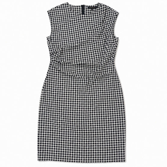 Women Knitted Dress - Navy Gingham [價格已含稅]