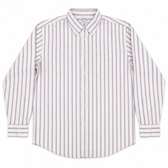 Men Woven Shirt - Navy-red Multi [價格已含稅]