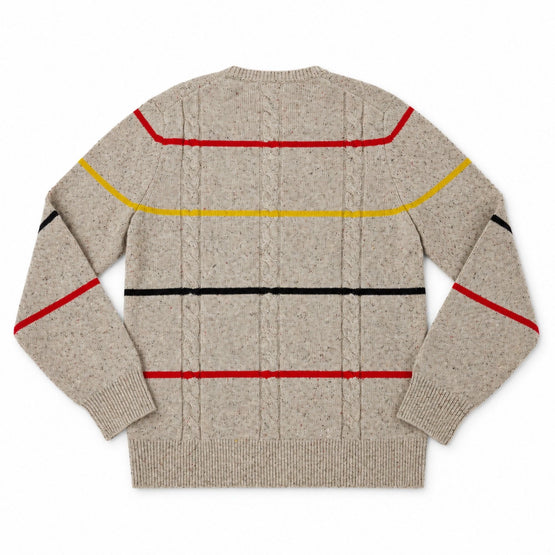 Men Knitted Pullover - Beige Multi [價格已含稅]