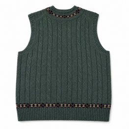 Men Knitted Sleeveless Top - Blue [價格已含稅]