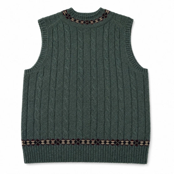 Men Knitted Sleeveless Top - Blue [價格已含稅]