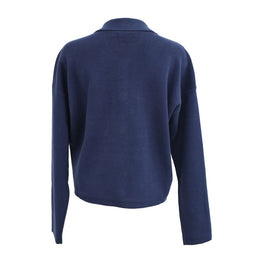 Women Knitted Jacket - Navy [價格已含稅]