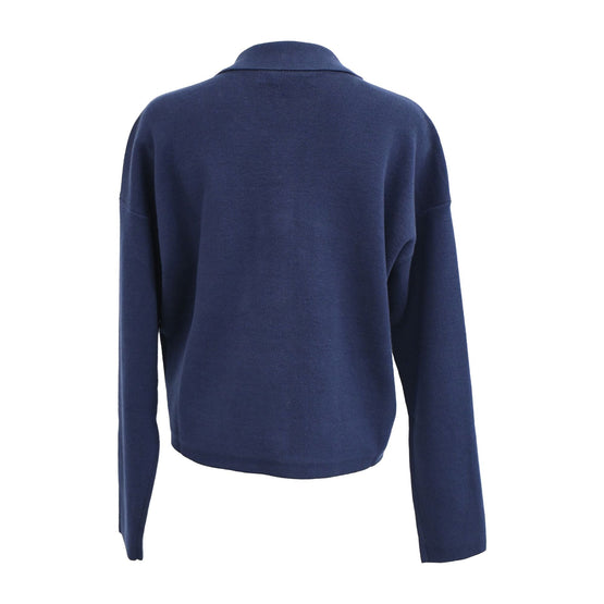Women Knitted Jacket - Navy [價格已含稅]