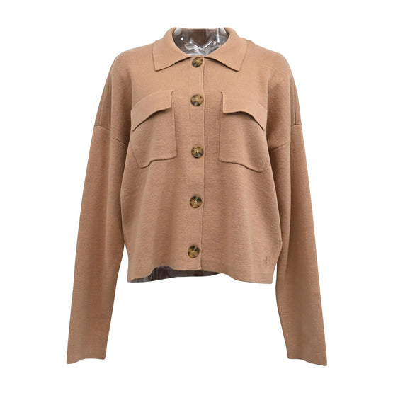 Women Knitted Jacket - Med Brownish [價格已含稅]