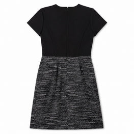 Women Knitted Dress - Black Tweed [價格已含稅]