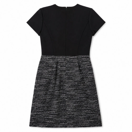 Women Knitted Dress - Black Tweed [價格已含稅]
