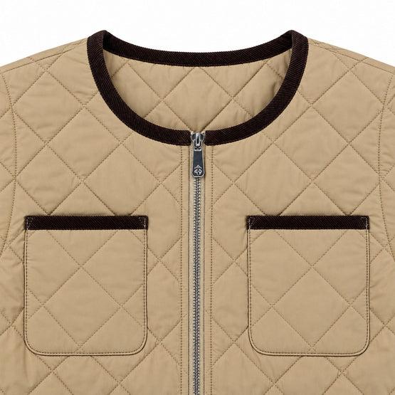 Women Woven Waistcoat - Light Beige [價格已含稅]