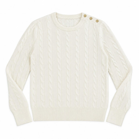 Women Knitted Pullover - Marshmallow [價格已含稅]