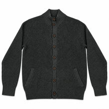 Men Button-front Knitted Cardigan - Charcoal [價格已含稅]