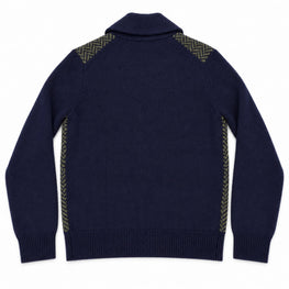 Men Button-front Knitted Cardigan - Navygreen [價格已含稅]