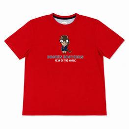 Men Knitted T-shirt - Red Multi [價格已含稅]