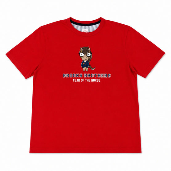 Men Knitted T-shirt - Red Multi [價格已含稅]