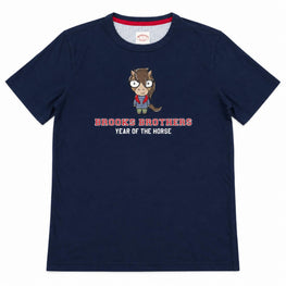 Men Knitted T-shirt - Navy Multi [價格已含稅]