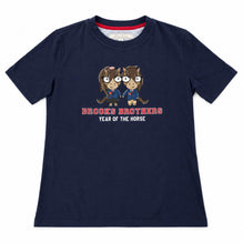 Women Knitted T-shirt - Navy Multi [價格已含稅]
