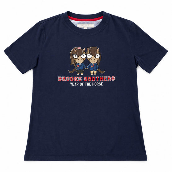 Women Knitted T-shirt - Navy Multi [價格已含稅]