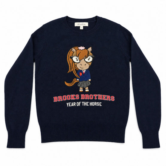 Women Knitted Pullover - Navy Multi [價格已含稅]