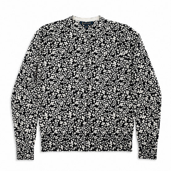 Women Knitted Cardigan - Black/White [價格已含稅]