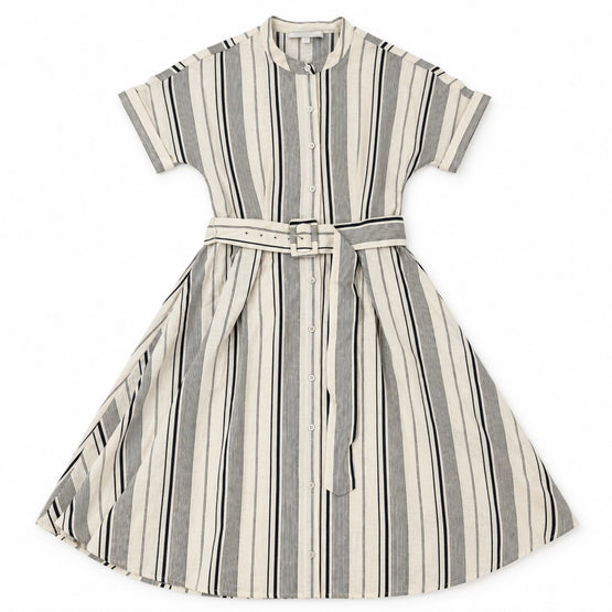 Women Woven Dress - White Blue Multi [價格已含稅]