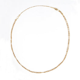 Double Ball Chain (With Extension) - Gold