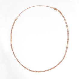 Double Ball Chain (With Extension) - Rose Gold