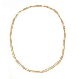 Triple Ball Chain (With Extension) - Gold
