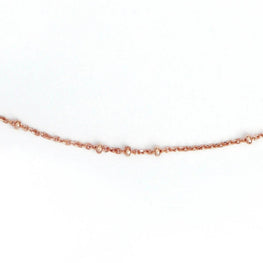 Cable Ball Chain Necklace (With Extension) - Rose Gold