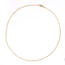 Silver Chain Necklace (With Extension) - Gold
