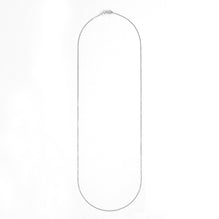 Long Silver Chain Necklace - Silver