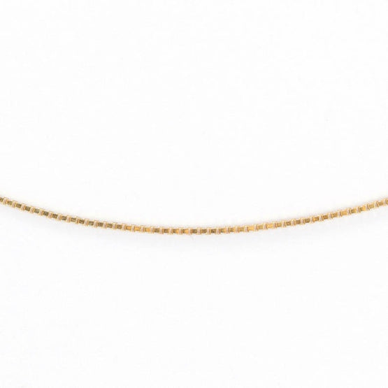 Box Chain Necklace (With Extension) - Gold