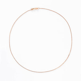 Box Chain Necklace (With Extension) - Rose Gold