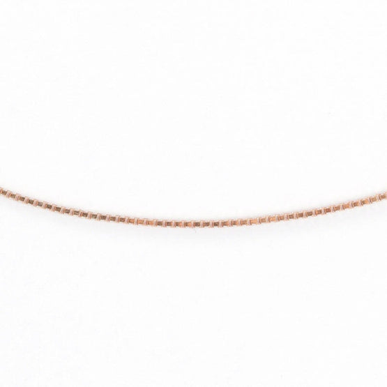Box Chain Necklace (With Extension) - Rose Gold