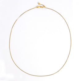 Adjustable Silver Chain Necklace - Gold