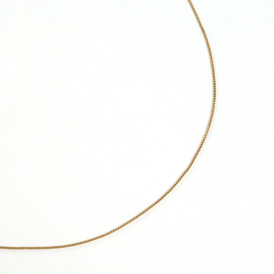 Adjustable Silver Chain Necklace - Gold