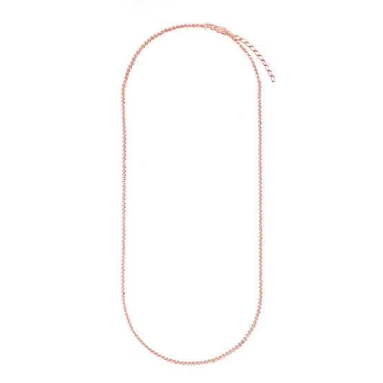Long Bead Chain - Rose Gold
