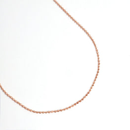 Long Bead Chain - Rose Gold