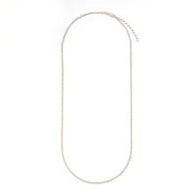 Long Bead Chain - Silver