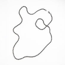 Long Chain Necklace - Black