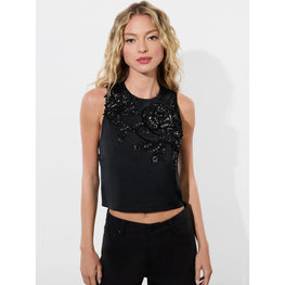 Women Amal Embell Tank - Black [價格已含稅]